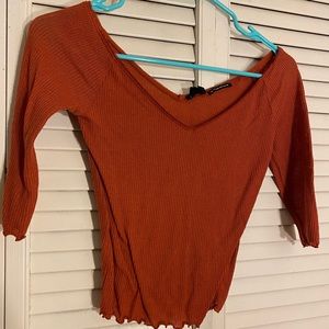 UO Out from Under | Lettuce Edge Crop Top